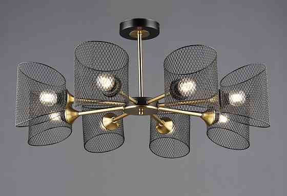 Підвісна люстра на 8 плафонів B N6685/8 Чорний+Мідь Коломия