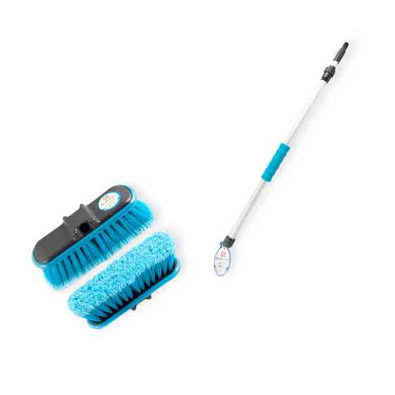 Щітка ручка телескоп 20 х 70-130см під шланг із бампером від подряпин + Мукачево