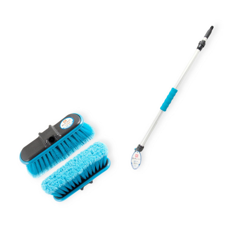 Щітка ручка телескоп 20 х 70-130см під шланг із бампером від подряпин + Мукачево - фото 1