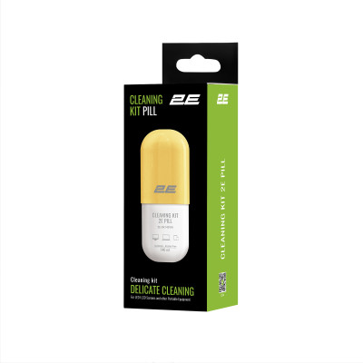 Спрей для очистки 2E PILL 140ml for office equipment +Microfibre 20 cm, white-yellow (2E-SK140YW) Винница - изображение 4