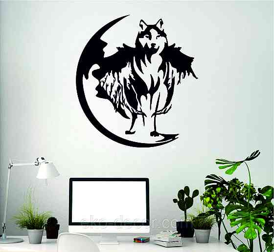 Декоративное настенное Панно «Волк», Декор на стену 70*64 см Киев