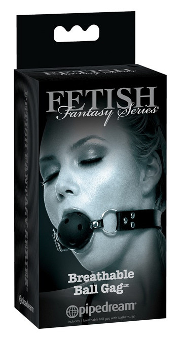 Кляп FFSLE Breathable Ball Gag Blac Sex Aura Київ - фото 1