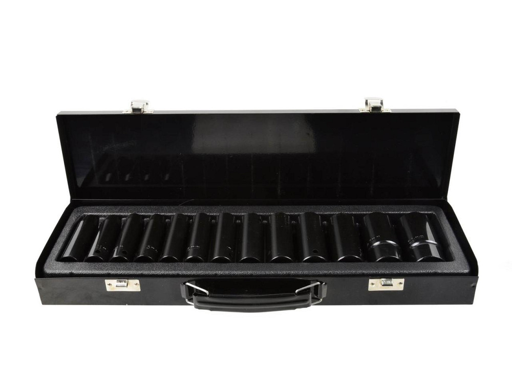 Набір ударних головок торцевих "GeKo" 1/2" 13 штук 10-30 мм [Cr-Mo] Киев - изображение 3