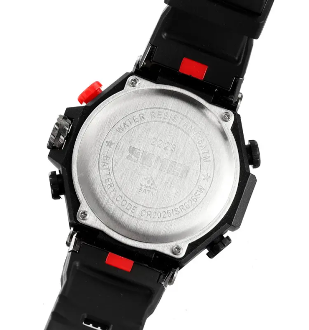 Часы мужские спортивные наручные Skmei 2223 Черный Винница - изображение 7