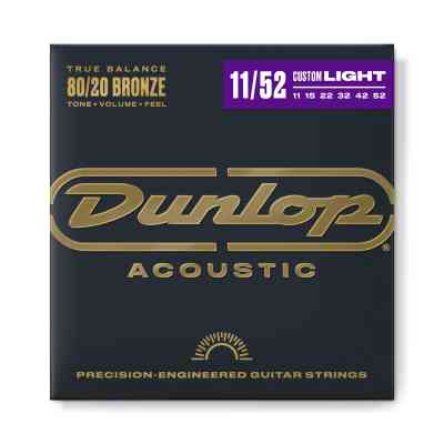 Струни для гітари Jim Dunlop 80/20 Bronze Acoustic Guitar Strings (11-52) (DAB1152) Вінниця
