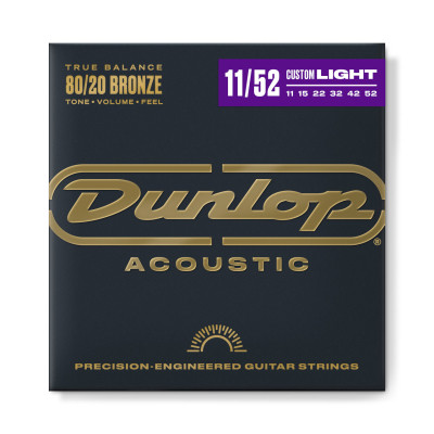 Струни для гітари Jim Dunlop 80/20 Bronze Acoustic Guitar Strings (11-52) (DAB1152) Вінниця - фото 1