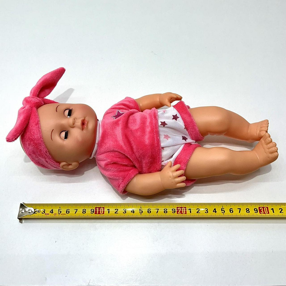 Пупс функціональний висота 30см п'є з пляшечки ходить на горщик пляшка соска підгузник Рожевий (YL2430L-E-C-DM-UA) Чернігів - фото 3