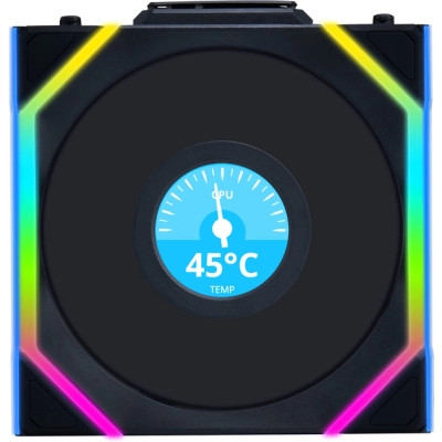 Кулер для корпуса Lian Li Uni Fan SL WIRELESS LCD Reverse, 120-1 (G99.12RSLLCD1W1B.00) Винница - изображение 1