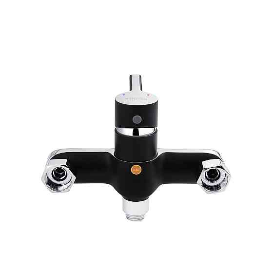 Змішувач для ванни з душовим гарнітуром Kroner KRP Essen - SCH060 хром/чорний Київ