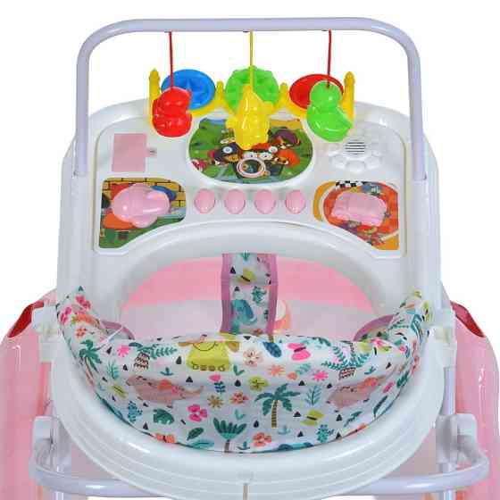 Ходунки дитячі M 0541C-6 з підвісками, рожевий Вінниця