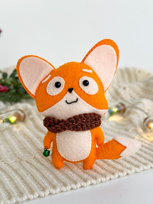 Новогодняя елочная игрушка из фетра ручной работы. Киев - изображение 1