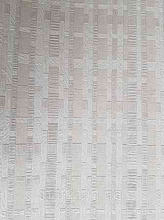 Обои виниловые на флизелине AdaWall Beta1.06х10 структурные полосы под соломку бежевые молочные 1105-2 Киев