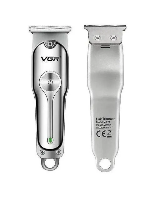 Машинка для стрижки волос VGR V-071 с лезвиями из нержавеющей стали, мощный аккумулятор, 4 насадки Одесса - изображение 2
