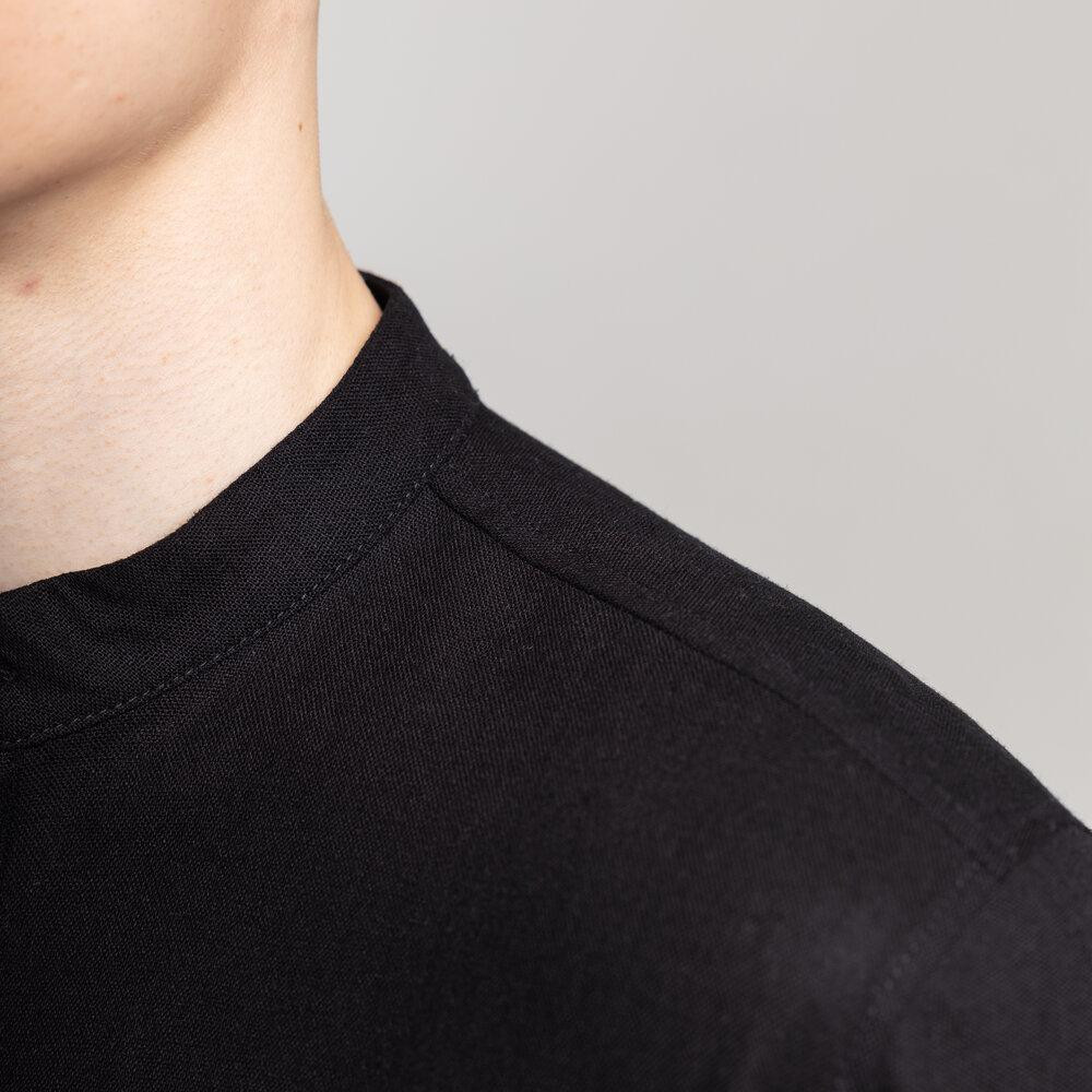 Чоловіча сорочка з коротким рукавом чорна Pobedov Molodist' Київ - фото 7