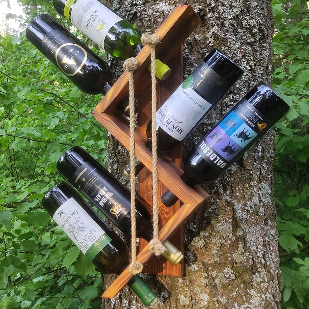 Настінна винна полиця "Масіке" шафран Миколаїв - фото 1