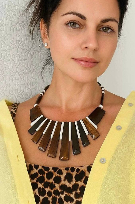 Колье из кости стиль бохо Одесса - изображение 10