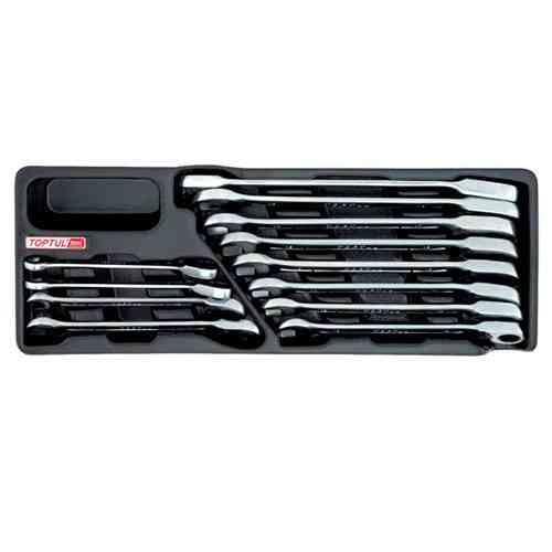 Набір ключів комбінованих з тріскачкою 8-19мм 12ед. (в ложементі) TOPTUL GAAT1205 Одеса