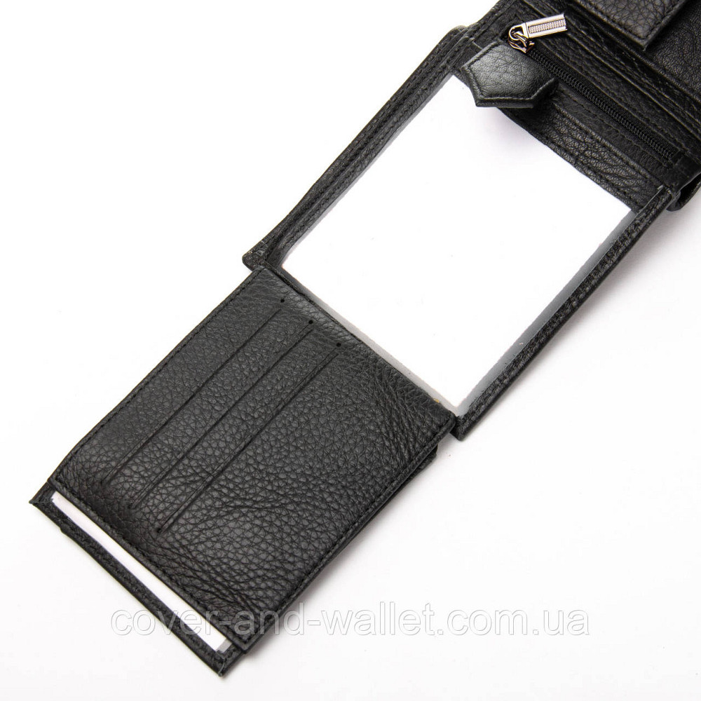 Модний чоловічий гаманець із натуральної шкіри з фактурою рептилії BRETTON Київ - фото 5