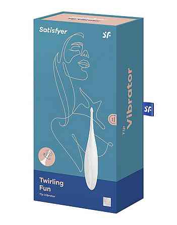 Вібратор для клітора Satisfyer Twirling Fun White Sex Aura Київ