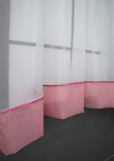 Кухонний комплект VR-Textil № 00к білий з рожевим 280х170 см (59-955) Київ - фото 5