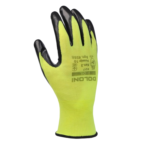 Рукавички 5114 D-OIL трикотаж нітрилове покриття неповний облив р.10(XL) жовто-зелений/чорний ДКГ Житомир - изображение 2