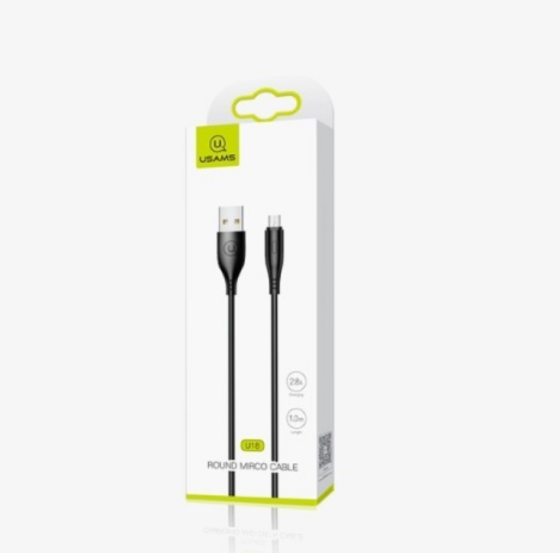 Кабель USB Lightning Usams US-SJ266 U18 2,0A 1м чорний Житомир