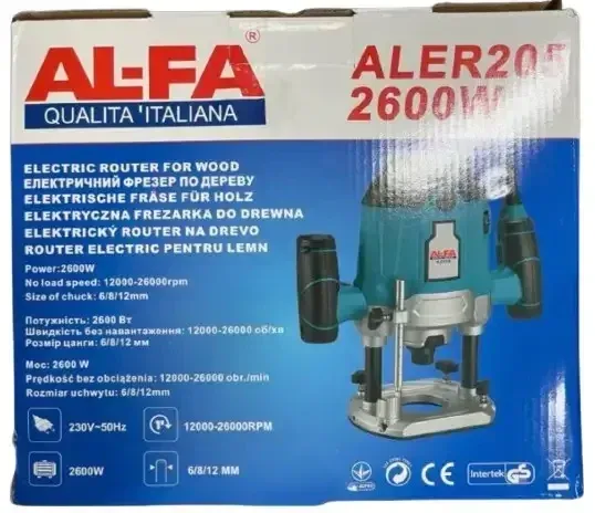 Фрезер AL-FA 2600 Вт з кейсом і 8 фрезами – ALER205 Італія Львів - фото 3