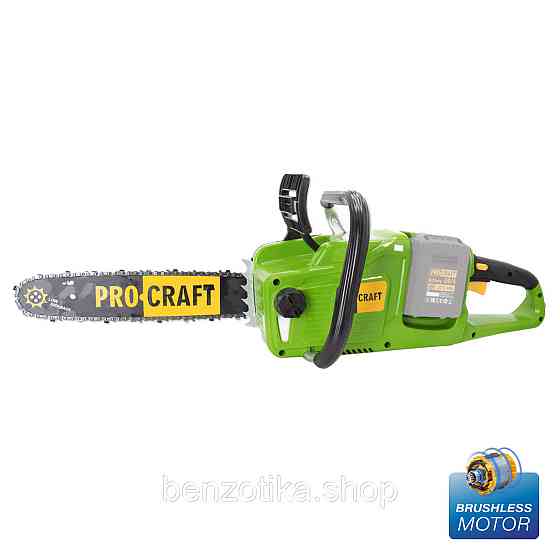 Акумуляторна ланцюгова пилка Procraft PCA40/2 (20В, безщіткова, без АКБ та зарядного пристрою) — пот Київ