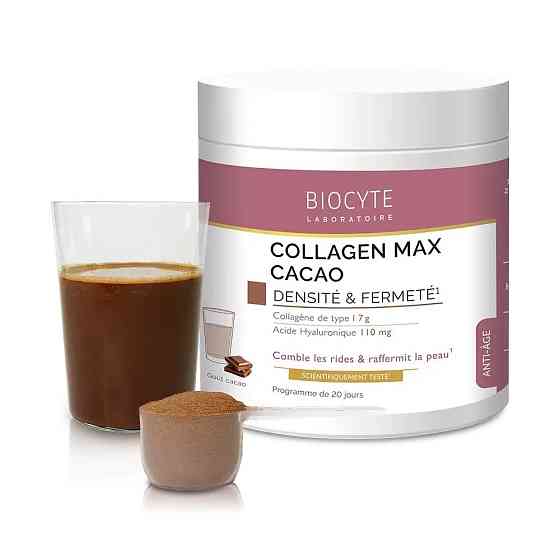 Biocyte Бустер, колаген 7 г + ГК + вітаміни Collagen Max Cacao, 260г Дніпро