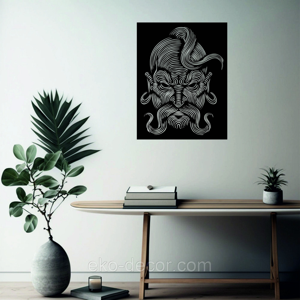 Декоративное настенное Панно «Козак» Декор на стену 110*85 см, Черный Киев - изображение 5