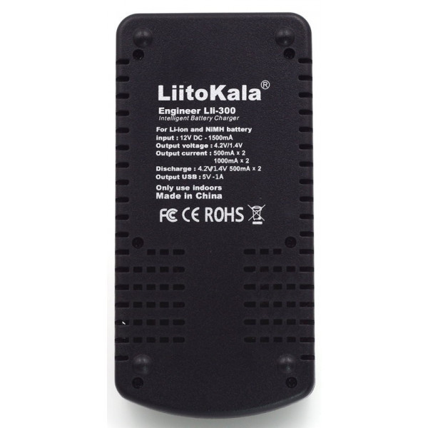 Зарядний пристрій LiitoKala Lii-300, 2x(Lion/NiMH/NiCd), Power Bank, discharge function (Lii-300) Киев - изображение 5