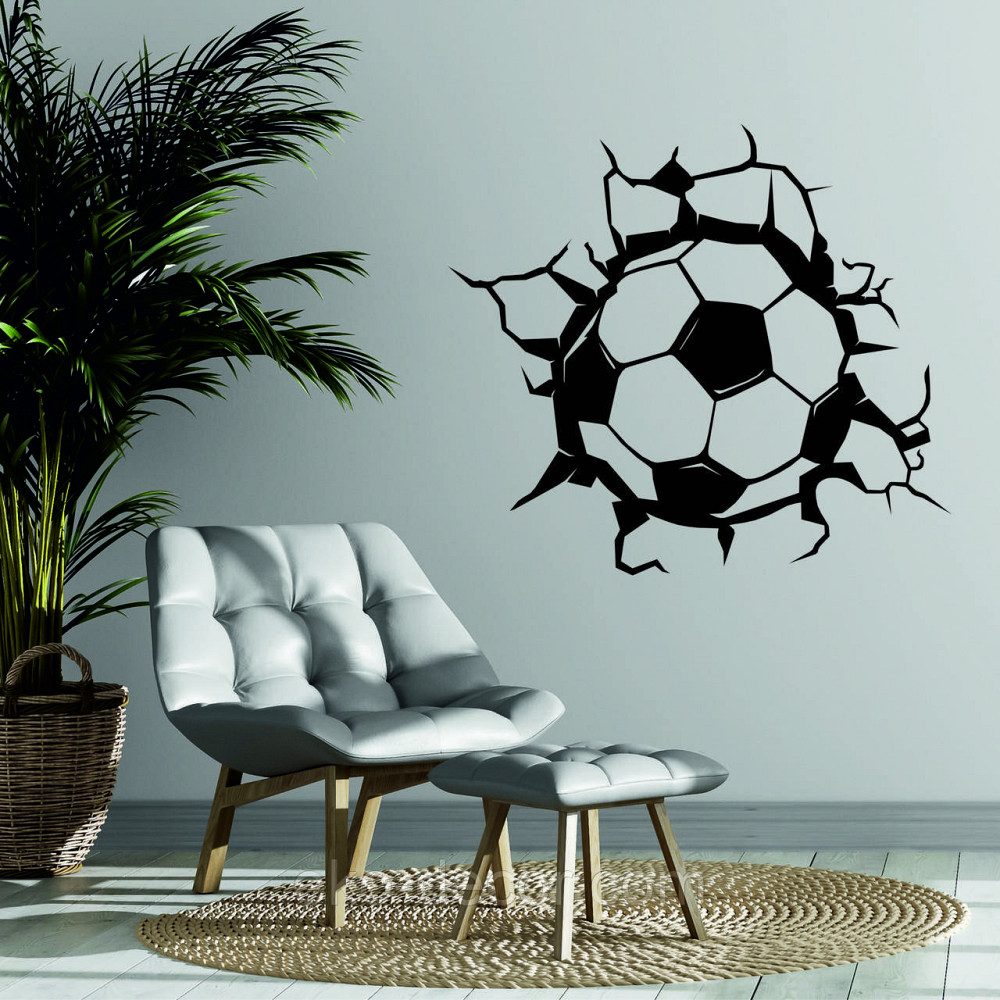 Декоративне настінне Панно  «М'яч» , Декор на стіну 90*81 см., Чорний Київ - фото 3