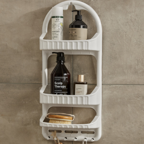 Полиця для ванної кімнати пластик білий 09165 ELIF Житомир