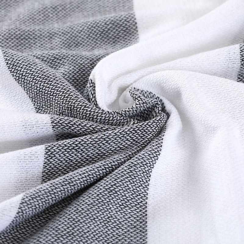 Полотенце пештемаль Lovely Svi хлопковое для ванной, отелей, SPA, саун, бани - XХL (100 x 180 см) Grey Stripes Киев - изображение 3