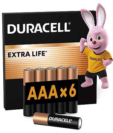 Щелочные батарейки Duracell AAA, 6 шт (6409632) Киев