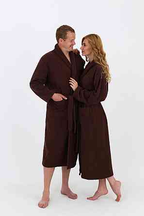 Мужской махровый халат Ideal Textile XL коричневый (56860507) Черновцы