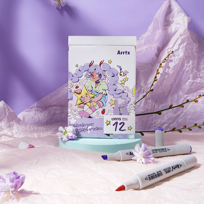 Художественный маркер Arrtx спиртовые Oros ASM-03-ACS1-02 12 цветов (LC302789) Винница - изображение 4