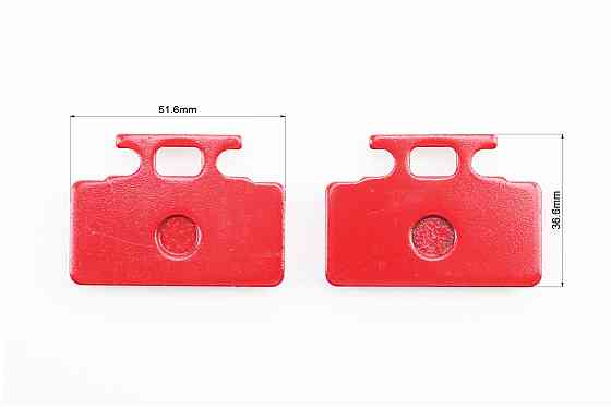 Гальмівні колодки (дискові) Honda LEAD SS/RS 125/250; SYM-MIO50-100; SYM-DD50CITY; KYMCO-SP90YUP к-кт червоні Київ
