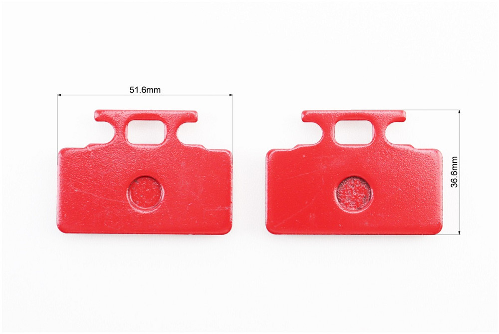 Гальмівні колодки (дискові) Honda LEAD SS/RS 125/250; SYM-MIO50-100; SYM-DD50CITY; KYMCO-SP90YUP к-кт червоні Київ - фото 2