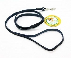 6605 Повідець 8мм "КЛАСИК ПРЕМІУМ" шкіряний Синій Вінниця - фото 1