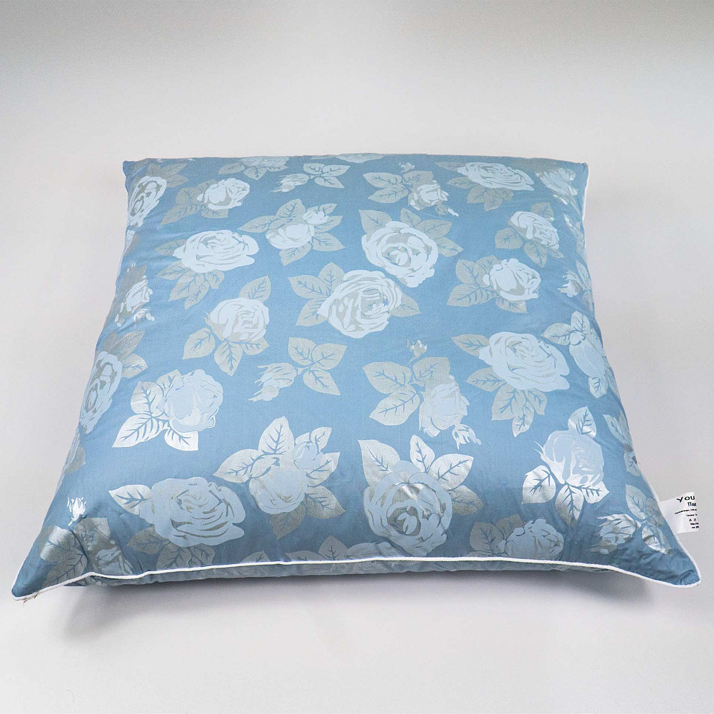 Подушка пуховая YouStar 50% пух 50% перо - упругая 60x60 см (Голубой) Сумы - изображение 3