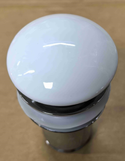 Донний клапан для раковини Koer PW-08-11 1 1/4''  без переливу автоматичний СLICK-СLACK Біла кераміка ( 18381 ) Харьков - изображение 8