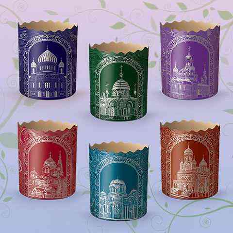 Форми для Пасок 150 гр d70 h85 Срібні собори 50 шт/пач. Харків