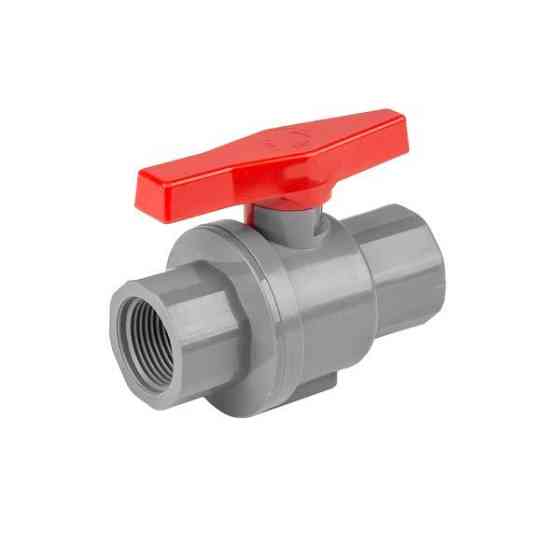 Кран кульовий рівнопрохідний, РВ 1 1/4", для труб ПВХ PN10, DSRA10V1SF114F114 Київ