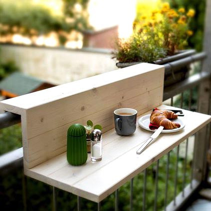 Подвесной балконный столик 