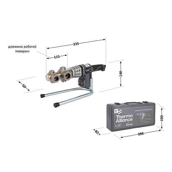 Паяльник для пластикових труб Thermo Alliance STD-102 Ø 20-32 (автоматичний 700W) Київ