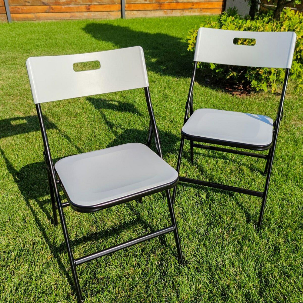 Складний стілець 46х42,5х86см Білий SW-00001610 Київ - фото 5