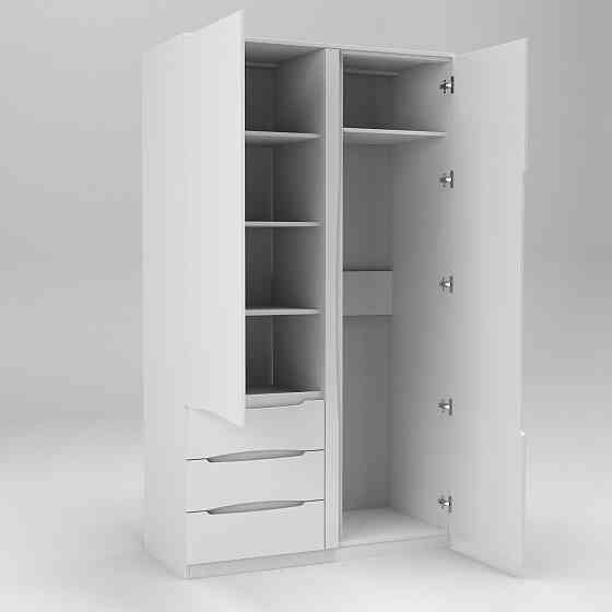 Шкаф Дельта 1, Белый, 1200х550х2100 Львов