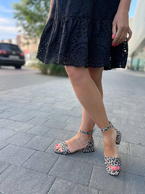 KATI SHOES Босоніжки жіночі леопардові світлі KATI SHOES 231, натуральна шкіра / Шкіряні босоні Коломыя - изображение 4