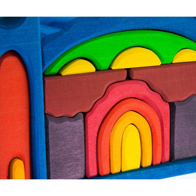 Конструктор Nic деревянный Все в замке синий (NIC523268) Винница - изображение 10